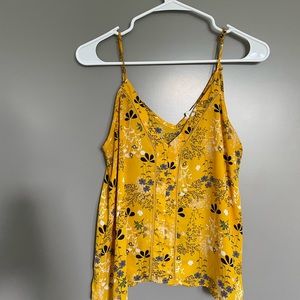 Women’s Floral Spaghetti strap Top size medium